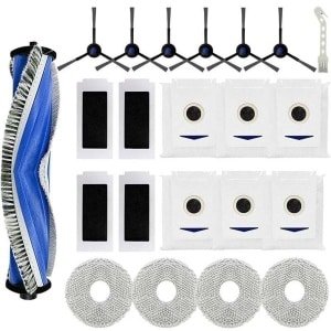 22-delige vervangende accessoire set Geschikt voor ECOVACS DEEBOT T30 PRO OMNI / T30 OMNI robotstofzuiger, 1 hoofdborstel, 4 dweilpads