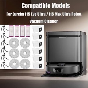 22 stuks vervangingsonderdelen geschikt voor de Eureka J15 Evo Ultra / J15 Max Ultra robotstofzuiger
