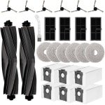 25 stuks accessoires gescht voor Dreame L10s Ultra Gen 2/L10s Pro Ultra Heat / X30 Ultra / Mova E30 Ultra robotstofzuiger, reserveonderdelen, accessoireset, hoofdborstel, stofzak, zijborstels