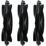 3 stuks rolborstel - Geschikt voor Eufy G50 Hybrid (SES) - L60 Hybrid (SES) - L60 - L60 SES - L50 - L50 SES - 3.5*17.5cm - Onderdelen - voor robotstofzuiger - zwart