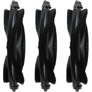 3 stuks rolborstel - Geschikt voor Eufy G50 Hybrid (SES) - L60 Hybrid (SES) - L60 - L60 SES - L50 - L50 SES - 3.5*17.5cm - Onderdelen - voor robotstofzuiger - zwart