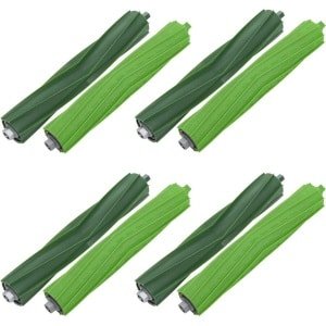 4-delige vervangende rolborstelset voor Geschikt voor iRobot e/i/j serie, borstelaccessoires voor Geschikt voor Roomba i7 j7 E7 robotstofzuigers, 8 rubberen borstelkoppen.