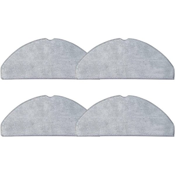 4 stuks Mopdoeken - Geschikt voor Eufy G50 Hybrid (SES) - L60 Hybrid (SES) - L60 - L60 SES - L50 - L50 SES - 273*116mm - Onderdelen - voor robotstofzuiger - grijs