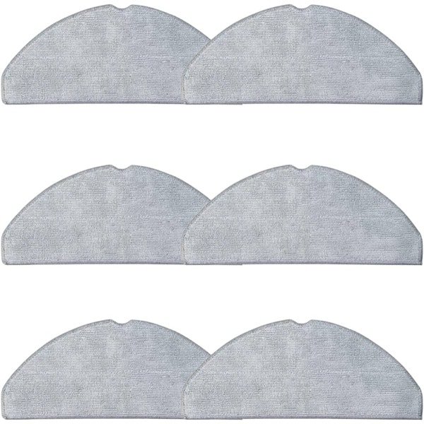 6 stuks Mopdoeken - Geschikt voor Eufy G50 Hybrid (SES) - L60 Hybrid (SES) - L60 - L60 SES - L50 - L50 SES - 273*116mm - Onderdelen - voor robotstofzuiger - grijs