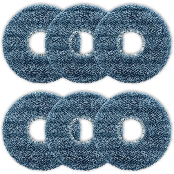 6 stuks wisdoeken voor Eufy Omni C20 robotstofzuiger, verbeterde microvezel, zacht, wasbaar en herbruikbaar, vervangende mop