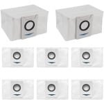 8-delige set stofzakken geschikt voor de Ecovacs Deebot X1 OMNI robotstofzuiger