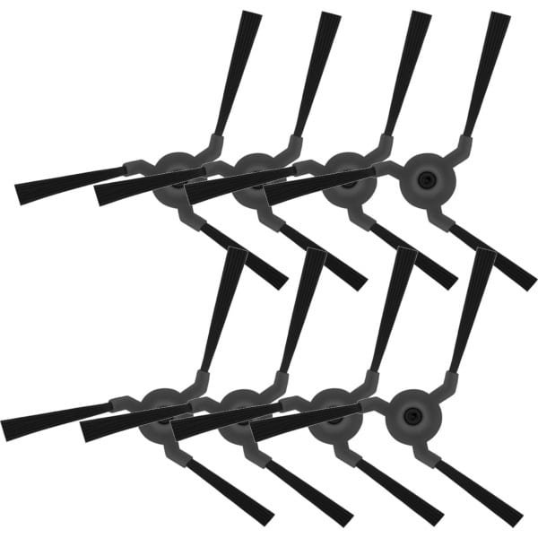 8x Zijborstels Geschikt voor Eufy X9 Pro, X10 Pro Omni Robotstofzuiger - Vervangende Randvegers, Hoekborstel Accessoires Kit
