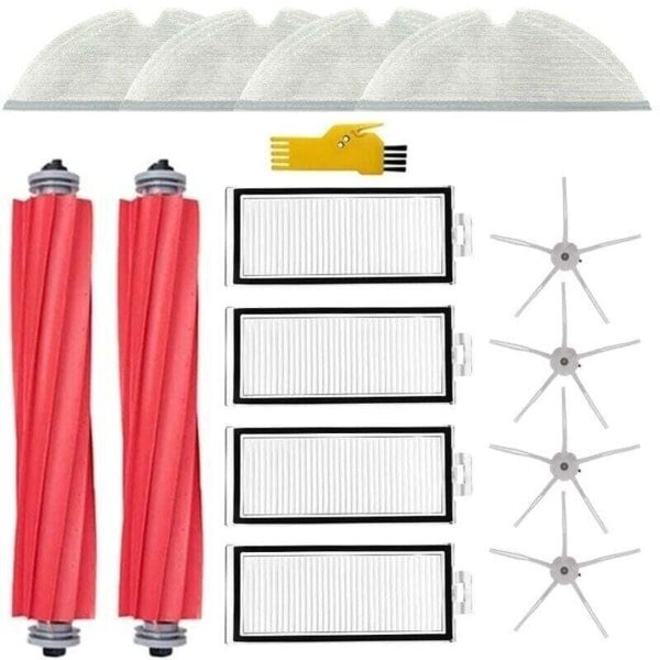 Accessoirekit Geschikt voor Roborock Q7 Max+ Q7 Max Q7+ Q7 robotstofzuiger: vervangingsonderdelen (14 stuks, 2 hoofdborstels, 4 filters, 4 zijborstels en 4 dweilkoppen) (1 recensie)
