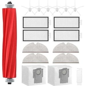 Accessoirekit Geschikt voor Roborock Q7, Q7+, Q7 Max, Q7 Max+ robotstofzuiger: 1 rolborstel, 4 filters, 4 dweilpads