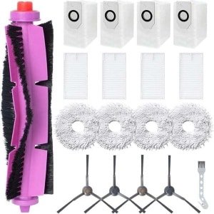Accessoirekit Geschikt voor de Eureka J12 Ultra robotstofzuiger: 1 hoofdborstel, 4 HEPA-filters, 4 doeken, 4 stofzakken, 4 borstels