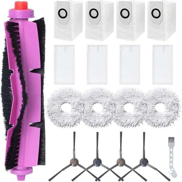 Accessoirekit Geschikt voor de Eureka J12 Ultra robotstofzuiger: 1 hoofdborstel, 4 HEPA-filters, 4 doeken, 4 stofzakken, 4 borstels