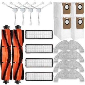 Accessoirekit Geschikt voor reserveonderdelen Geschikt voor de Dreame D10 Plus RLS3D, Z10 Pro en L10 Plus robotstofzuigers: 2 hoofdborstels, 4 borstels.
