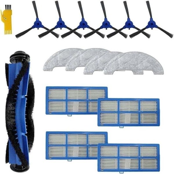Accessoirekit Geschikt voor reserveonderdelen van de Proscenic 850T robotstofzuiger: 15 stuks inclusief hoofdborstel, filter en zijborstel.