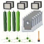Accessoires Geschikt voor iRobot robotstofzuigers i3/i4/i6/i7/E5/E6: Hoofdborstel, zijborstel, filter, stofzak