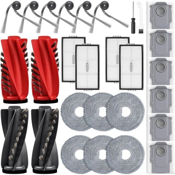 Accessoires geschikt voor robotstofzuigers - Set van 28 stuks - Geschikt voor Roborock Saros 10R/Qrevo CurvX/Qrevo Curv 2 Pro