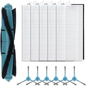 Accessoireset voor Robotstofzuiger - geschikt voor Cecotec Conga 8290 Immortal - 7490 Immortal - Onderdelenkit - Vervangende onderdelen - Stofzuiger Onderdelen - Huishoudelijke Schoonmaak Veegmachine Filters - 12 Stuks