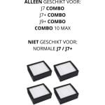 Bramokava® 4x HEPA Filter - ALLEEN geschikt voor iRobot Roomba COMBO j7+ / COMBO j9+ / 10 Max - NIET voor gewone j7+ / j9+ Robotstofzuiger