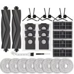 Deze 28-delige accessoirekit is compatibel met de robotstofzuigers Dream X40 Ultra / X40 Pro / L40 Ultra / S30 Pro Ultra. De kit bevat: 2 rubberen hoofdborstels, 4 filters, 6 stofzakken, 8 dweilpads, 6 zijborstels en 2 accessoires.