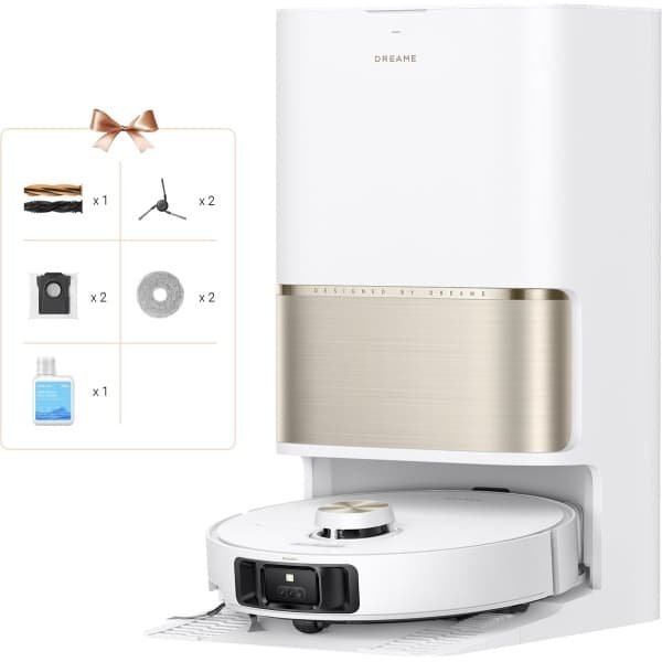 Dreame Robotstofzuiger L50s Pro Ultra - Robotstofzuiger met dweilfunctie - Automatisch Leegstation - 30.000 Pa zuigkracht - Geschikt voor huisdierharen - DryBoard - Wit