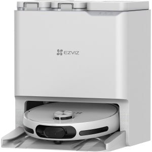 EZVIZ RS20 Pro - Robotstofzuiger met Dweilfunctie - 7200 Pa Zuigkracht, Laser Navigatie, 0,35 L Stofreservoir, 220 min Accu - Automatisch Stofreservoir Legen - Wi-Fi Appbediening - Compatibel met Google Assistant & Alexa