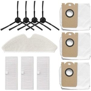 Filterborstel, dweil, doek en stofzak set geschikt voor de Proscenic M7 Pro robotstofzuiger