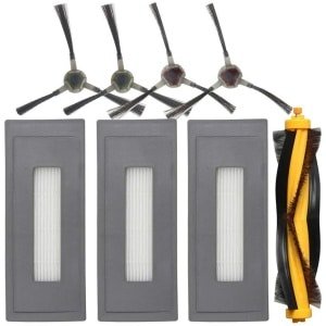 Geschikt voor Borstel Geschikt voor ECOVACS DEEBOT OZMO 930 Robotstofzuiger zijborstel en filter