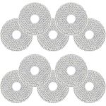 Geschikt voor Dreame L10s Pro Ultra Heat/X40 Ultra/L10s Ultra/L20 Ultra/ECOVACS DEEBOT T30 robotstofzuiger. 10-delige dweilset, gemaakt van microvezel, zacht, wasbaar en herbruikbaar.