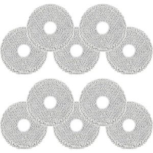 Geschikt voor Dreame L10s Pro Ultra Heat/X40 Ultra/L10s Ultra/L20 Ultra/ECOVACS DEEBOT T30 robotstofzuiger. 10-delige dweilset, gemaakt van microvezel, zacht, wasbaar en herbruikbaar.