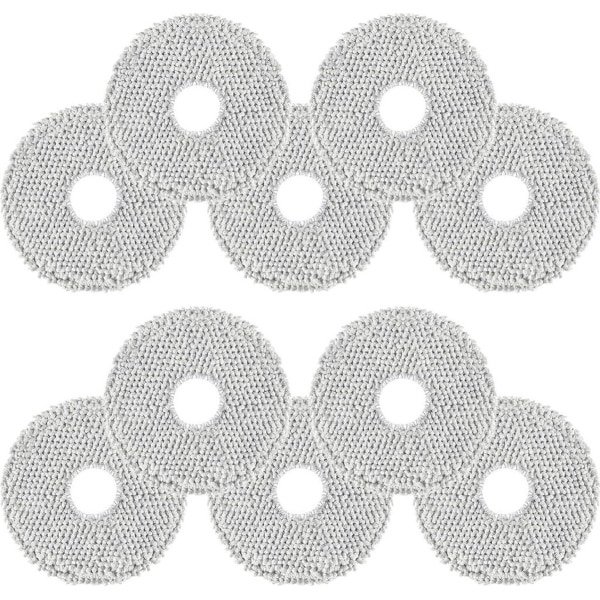 Geschikt voor Dreame L10s Pro Ultra Heat/X40 Ultra/L10s Ultra/L20 Ultra/ECOVACS DEEBOT T30 robotstofzuiger. 10-delige dweilset, gemaakt van microvezel, zacht, wasbaar en herbruikbaar.