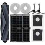 Geschikt voor Dreame X40 PRO/S30 PRO ULTRA robotstofzuiger accessoires - Rolborstel - Zijborstel - Filter - Dweil - 9-delige set
