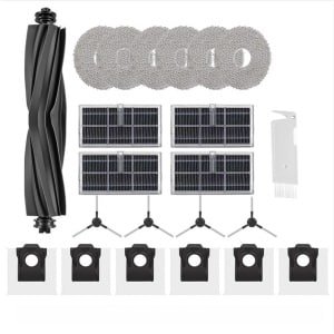 Geschikt voor Dreametech X30Ultra/L40sUltra AE/CE robotstofzuiger accessoires, stofzak/ dweil/ zijkantenborstel/ filter, set, vervangingsset voor reiniging