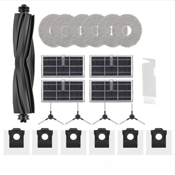 Geschikt voor Dreametech X30Ultra/L40sUltra AE/CE robotstofzuiger accessoires, stofzak/ dweil/ zijkantenborstel/ filter, set, vervangingsset voor reiniging