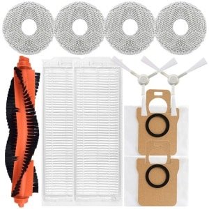 Geschikt voor - Mijia M30pro/C107 All-in-One Robotstofzuiger - Rolborstel - Dweildoek - Zijborstel - Filter - Stofzak - Verbruiksartikelen