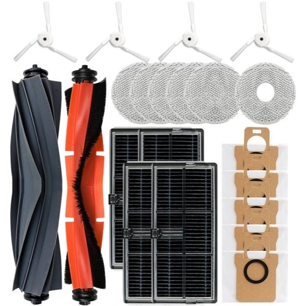 Geschikt voor - Mijia M40/D110CN accessoires - Verbruiksartikelen voor robotstofzuigers - rolborstel - zijborstel - stofzak - filter - dweil - 21 stuks