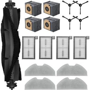 Geschikt voor accessoires voor eufy robotstofzuiger de Eufy Clean X8 Pro - 17-stuks - hoofdborstel - zijborstel - wasbaar filter - doeken - stofzak