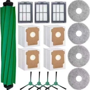 Geschikt voor iRobot Roomba Plus 505/405 Combo Robotstofzuiger: Hoofdborstel, zijborstel, filter, dweildoek en stofzak (set)