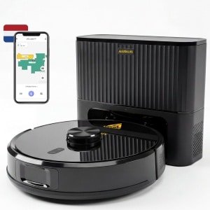 LuxaLife Louis V1 Robotstofzuiger met Dweilfunctie en Leegstation - 10.000 Pa Zuigkracht - LiDAR Navigatie - Y-Shape Dweilen - Nederlandse App - Geschikt voor Tapijt