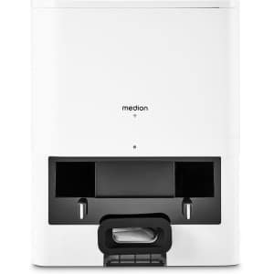 MEDION zuigstation voor robotstofzuiger MEDION X41 SW (2 liter inhoud, automatische lediging & sterke zuigkracht, MD 12035)
