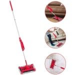 Multifunctionele Draadloze Robotstofzuiger - Stofzuiger - op Batterijen - met Oplader - Rood