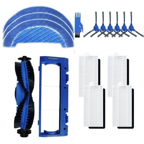 Reserveaccessoires en onderdelen - geschikt voor Cecotec Conga 1790 - 1090 - 990 - voor robotstofzuiger - VOOR Robotstofzuiger - Accessoireset - Vervangende - 16 stuks