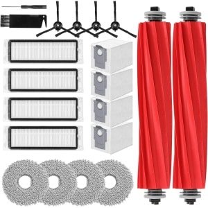 Reserveonderdelen set voor robotstofzuiger: 15 stuks compatibel met Roborock - inclusief rollenborstel, HEPA-filters, stofzakken en microvezelpads