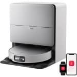 Roborock Saros 20 Sonic-Robotstofzuiger Met Dweilfunctie-VibraRise 5.0 dweilsysteem 4000 Trillingen/min-Digitale motor 36000 Pa&dubbel antiklitsysteem-AdaptiLift Chassis 3.0-Reactieve AI 3.0 obstakelherkenning-Pakt moeiteloos dikke tapijten aan,Wit