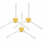 Robotstofzuiger borstelset - Zijborstel accessoire voor stofzuigerrobot - reserve vervangingsonderdelen set - geschikt voor iRobot Roomba 800/900 robotstofzuiger series - 3 stuks - geel