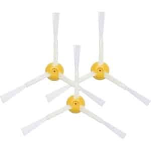 Robotstofzuiger borstelset - Zijborstel accessoire voor stofzuigerrobot - reserve vervangingsonderdelen set - geschikt voor iRobot Roomba 800/900 robotstofzuiger series - 3 stuks - geel