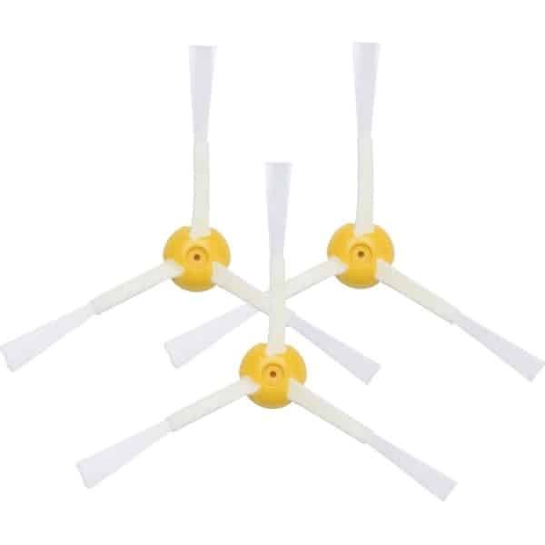 Robotstofzuiger borstelset - Zijborstel accessoire voor stofzuigerrobot - reserve vervangingsonderdelen set - geschikt voor iRobot Roomba 800/900 robotstofzuiger series - 3 stuks - geel