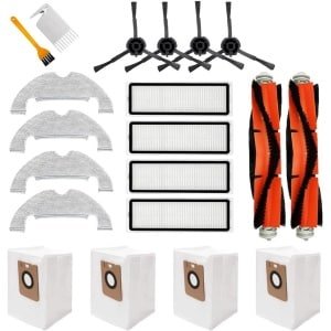 Ronte - Accessoireset voor robotstofzuiger met 20 stuks - Hoofdborstels, Hepa-filters, zijborstels en meer - Geschikt voor Dreame Bot Z10 Pro L10 Plus.
