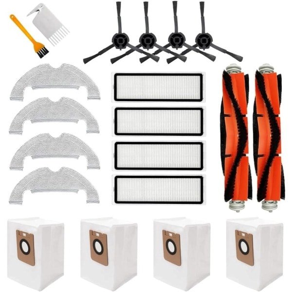 Ronte - Accessoireset voor robotstofzuiger met 20 stuks - Hoofdborstels, Hepa-filters, zijborstels en meer - Geschikt voor Dreame Bot Z10 Pro L10 Plus.