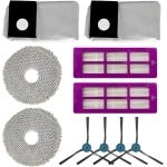 Set van 10 vervangingsonderdelen geschikt voor de Eureka J15 Pro Ultra robotstofzuiger