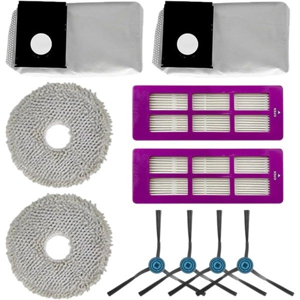 Set van 10 vervangingsonderdelen geschikt voor de Eureka J15 Pro Ultra robotstofzuiger