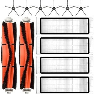 Set van 12 accessoires geschikt voor Roborock S5 / S5 Max / S6 / S6 Maxv / P5 / T6 / T7 robotstofzuiger - reserveonderdelen - 2 hoofdborstels, 4 HEPA-filters, 6 zijborstels